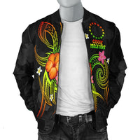 Cook Islands Polynesian Men's Bomber Jacket - Legend of Cook Islands (Reggae) - Polynesian Pride