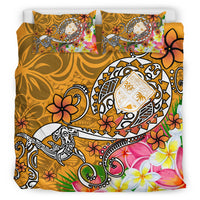 Fiji Bedding Set - Turtle Plumeria (Gold) - Polynesian Pride