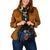 Nauru Polynesian Shoulder Hand Bag - Blue Turtle Hibiscus - Polynesian Pride