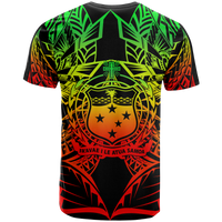 Samoa Polynesian Custom T Shirt Eagle Tribal Pattern Reggae - Polynesian Pride