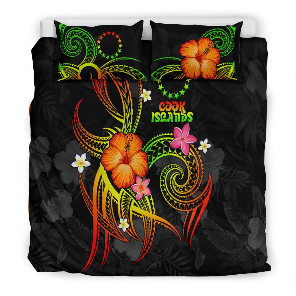 Cook Islands Polynesian Bedding Set - Legend of Cook Islands (Reggae) - Polynesian Pride