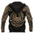 Tahiti Polynesian Hoodie Gold Heart Shield - Polynesian Pride