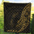 Samoa Premium Quilt - Custom Personalised Polynesian Pattern Style Gold Color - Polynesian Pride