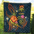 Tuvalu Polynesian Premium Quilt - Legend of Tuvalu (Blue) - Polynesian Pride