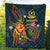 Vanuatu Polynesian Premium Quilt - Legend of Vanuatu (Blue) - Polynesian Pride