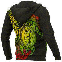 Polynesian Hawaii Hoodie (Zip up) Polynesian Turtle - Polynesian Pride