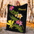 Hawaii Polynesian Blanket - Plumeria Tribal - Polynesian Pride