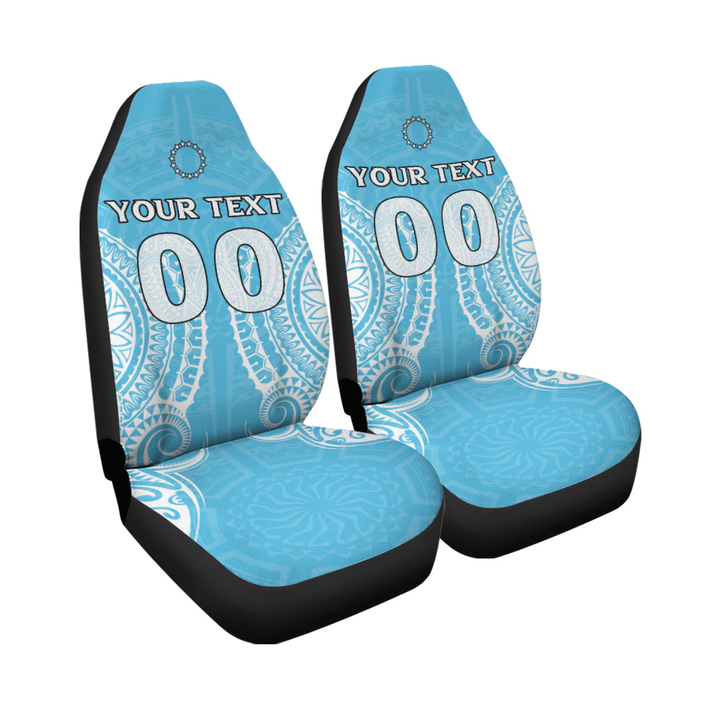 (Custom Personalised) Cook Islands Mauke Car Seat Covers - Tribal Pattern - LT12 - Polynesian Pride