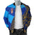 Fiji Bomber Jacket - Flag's Color With Gold Polynesian Pattern - LT20 - Polynesian Pride