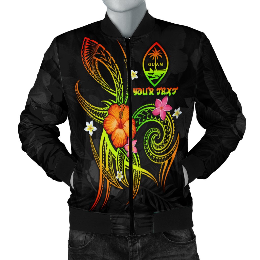 Guam Polynesian Personalised Men's Bomber Jacket - Legend of Guam (Reggae) Reggae - Polynesian Pride