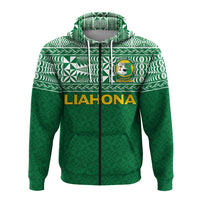 Liahona Tonga Zip up Hoodie Tongan Pattern LT12 - Polynesian Pride