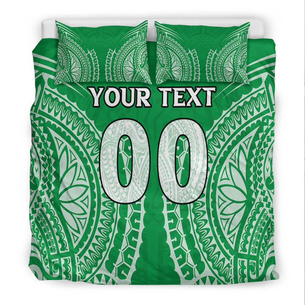 (Custom Personalised) Cook Islands Mitiaro Bedding Set - Tribal Pattern - LT12 - Polynesian Pride