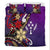 Kosrae Polynesian Bedding Set - Tribal Flower With Special Turtles Purple Color - Polynesian Pride