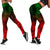 Polynesian Leggings - Red Hibiscus Patterns - Polynesian Pride