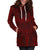 Polynesian Women's Hoodie Dress - Polynesian Red Black - Polynesian Pride