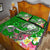 Fiji Quilt Bed Set - Turtle Plumeria (Green) - Polynesian Pride