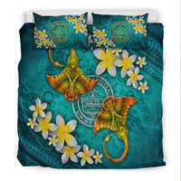 Palau Polynesian Bedding Set - Manta Ray Ocean - Polynesian Pride
