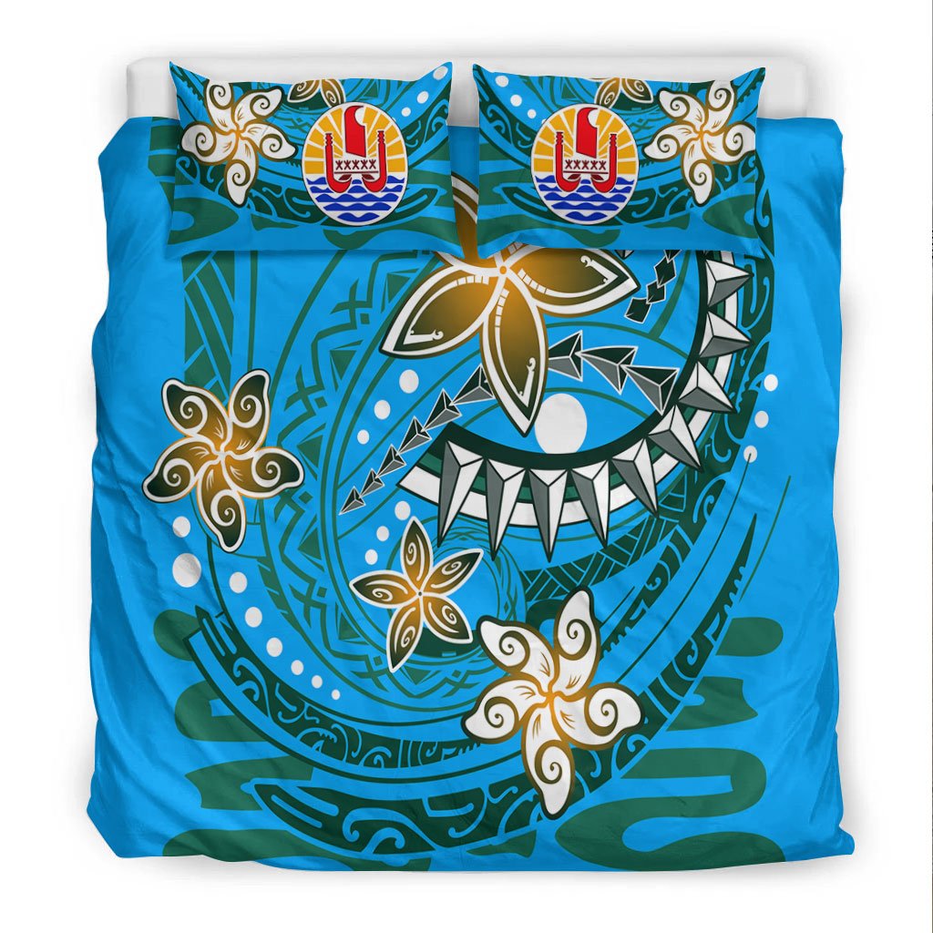 Tahiti Bedding Set - Spring Style Blue Color - Polynesian Pride