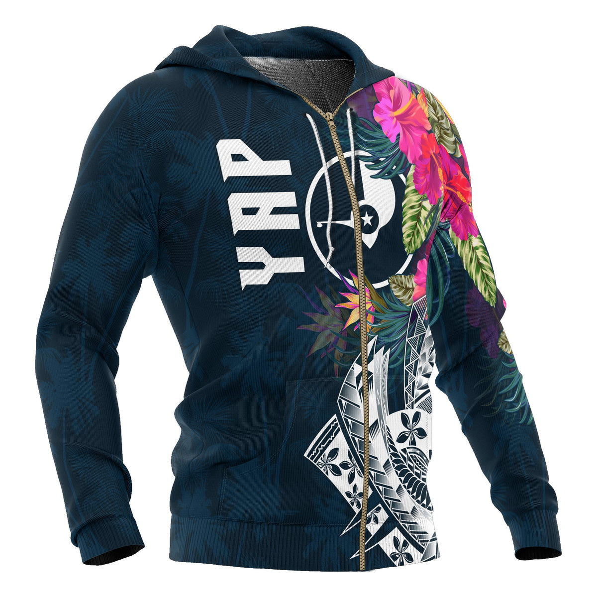 YAP Zip up Hoodie YAP Summer Vibes - Polynesian Pride