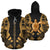 Turtle Polynesian Custom Zip up Hoodie Gold Tattoo Unisex Gold - Polynesian Pride