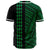 Hawaii Polynesian Kakau Baseball Jersey V.3 - Freestyle - Green - Polynesian Pride