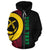 Vanuatu Polynesian Custom Zip up Hoodie Red Line - Polynesian Pride