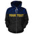 Nauru Polynesian Custom Zip up Hoodie Blue - Polynesian Pride