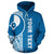 Yap Polynesian Custom Zip up Hoodie Blue White Line - Polynesian Pride