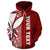 Polynesian Hawaii (Kanaka Maoli) Custom Zip up Hoodie Red Line - Polynesian Pride