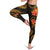 Niue Polynesian Women Legging - Gold Plumeria - Polynesian Pride