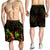 New Caledonia Polynesian Men's Shorts - Turtle With Blooming Hibiscus Reggae - Polynesian Pride