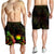 Nauru Polynesian Men's Shorts - Turtle With Blooming Hibiscus Reggae - Polynesian Pride