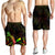 Tokelau Polynesian Men's Shorts - Turtle With Blooming Hibiscus Reggae - Polynesian Pride