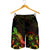 Niue Polynesian Men's Shorts - Turtle With Blooming Hibiscus Reggae - Polynesian Pride