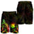 CNMI Polynesian Men's Shorts - Turtle With Blooming Hibiscus Reggae - Polynesian Pride