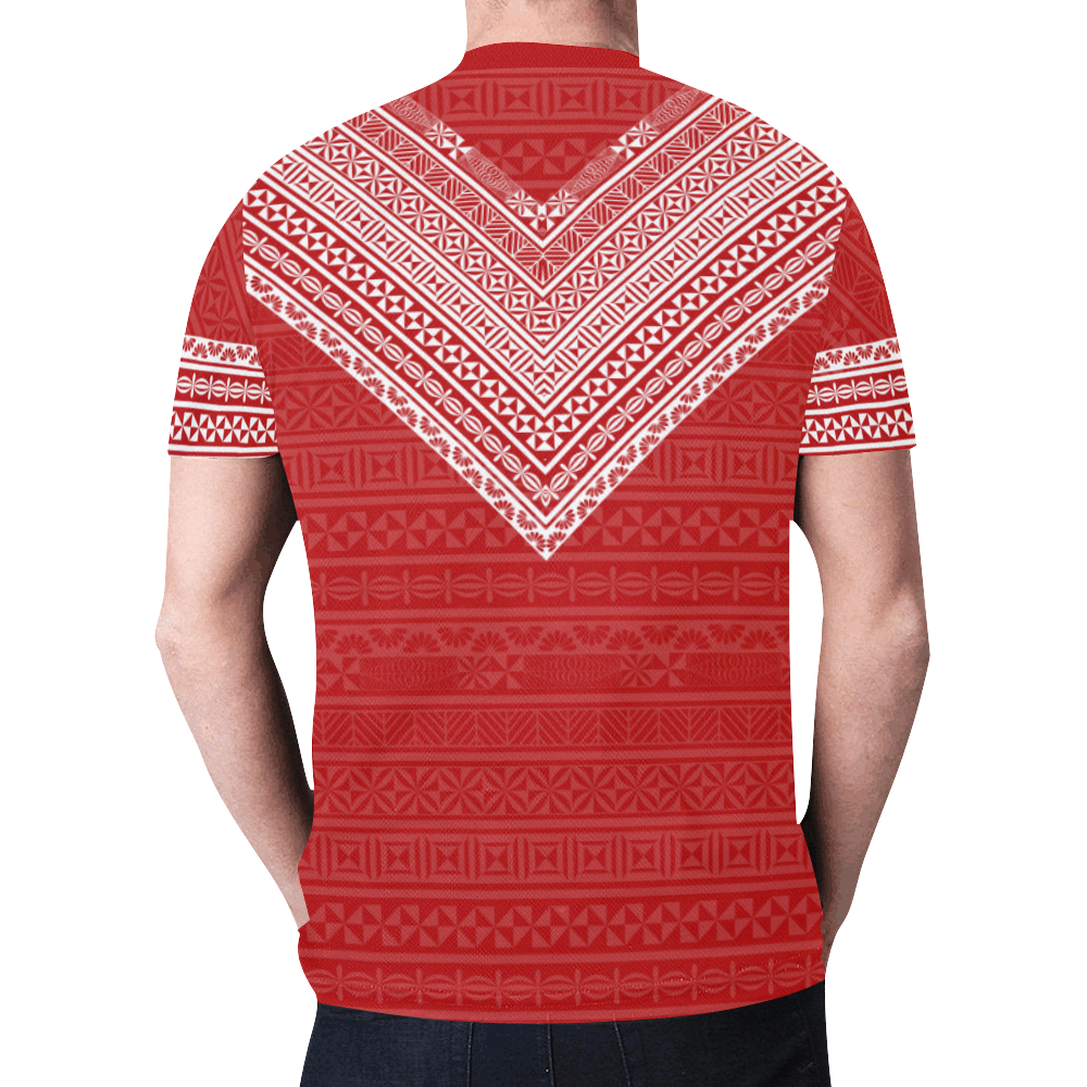 Tonga T Shirt Tonga Flag and Tapa Pattern - Polynesian Pride