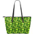 Hawaii Tropical Green Large Leather Tote Green - Polynesian Pride