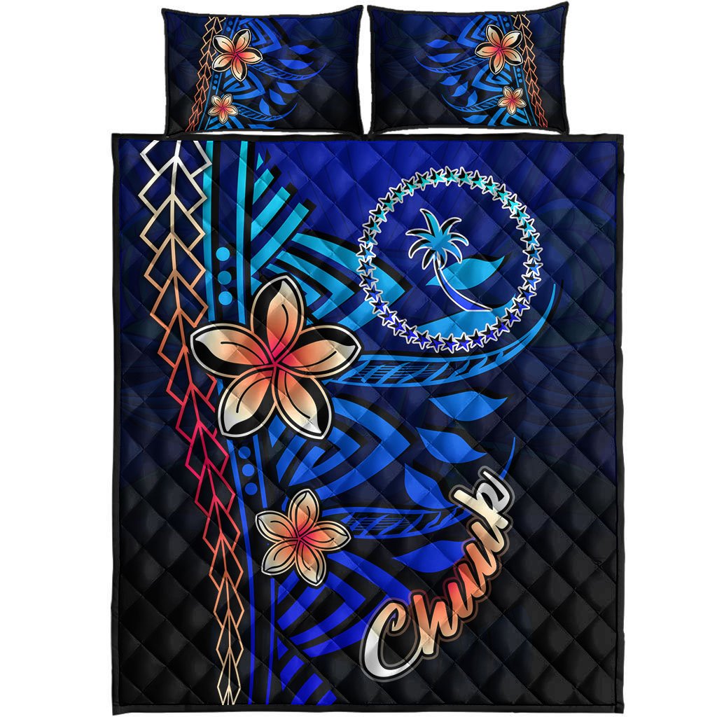 Chuuk Quilt Bed Set - Vintage Tribal Mountain - Polynesian Pride