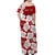 (Custom Personalised) Hawaii Off Shoulder Long Dress Red Simple Tropical Flowers LT13 - Polynesian Pride