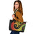 Samoa Personalised Leather Tote Bag - Samoa Polynesian Decorative Patterns - Polynesian Pride