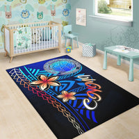 Northern Mariana Islands Area Rug - Vintage Tribal Mountain - Polynesian Pride