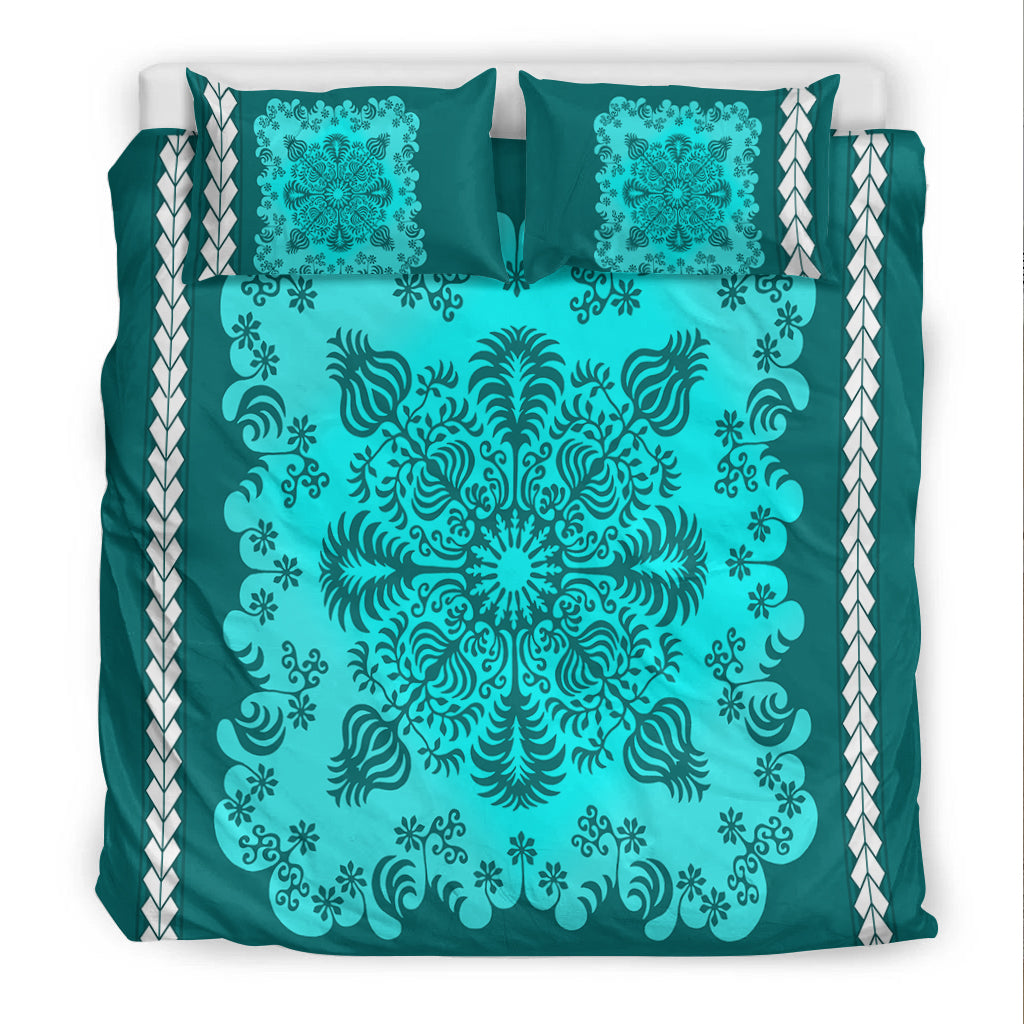 Hawaii Bedding Set Pattern Version Special Turquoise LT13 - Polynesian Pride