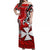 Wallis et Futuna Off Shoulder Long Dress Be Unique Red LT13 Long Dress Red - Polynesian Pride