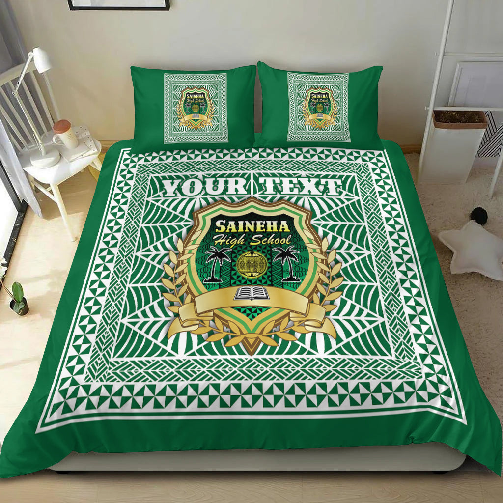 (Custom Personalised) Saineha High School Bedding Set Tonga Pattern LT4 - Polynesian Pride