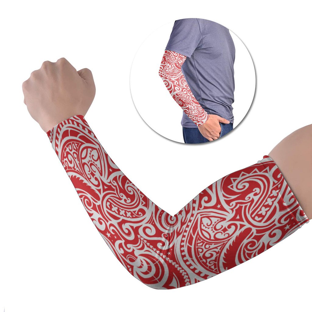 Polynesian Arm Sleeve 58 (Set of Two) Set of 2 Red - Polynesian Pride