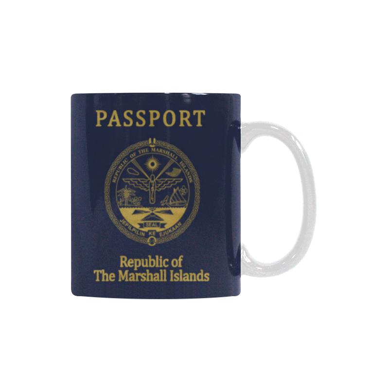 Marshall Islands Passport White Mug - Polynesian Pride