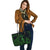 Polynesian Hawaii Leather Tote Bag - Hula Girl Green - Polynesian Pride