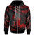 Pohnpei Polynesian Custom Zip Hoodie Polynesian Tattoo Red Version Unisex Red - Polynesian Pride