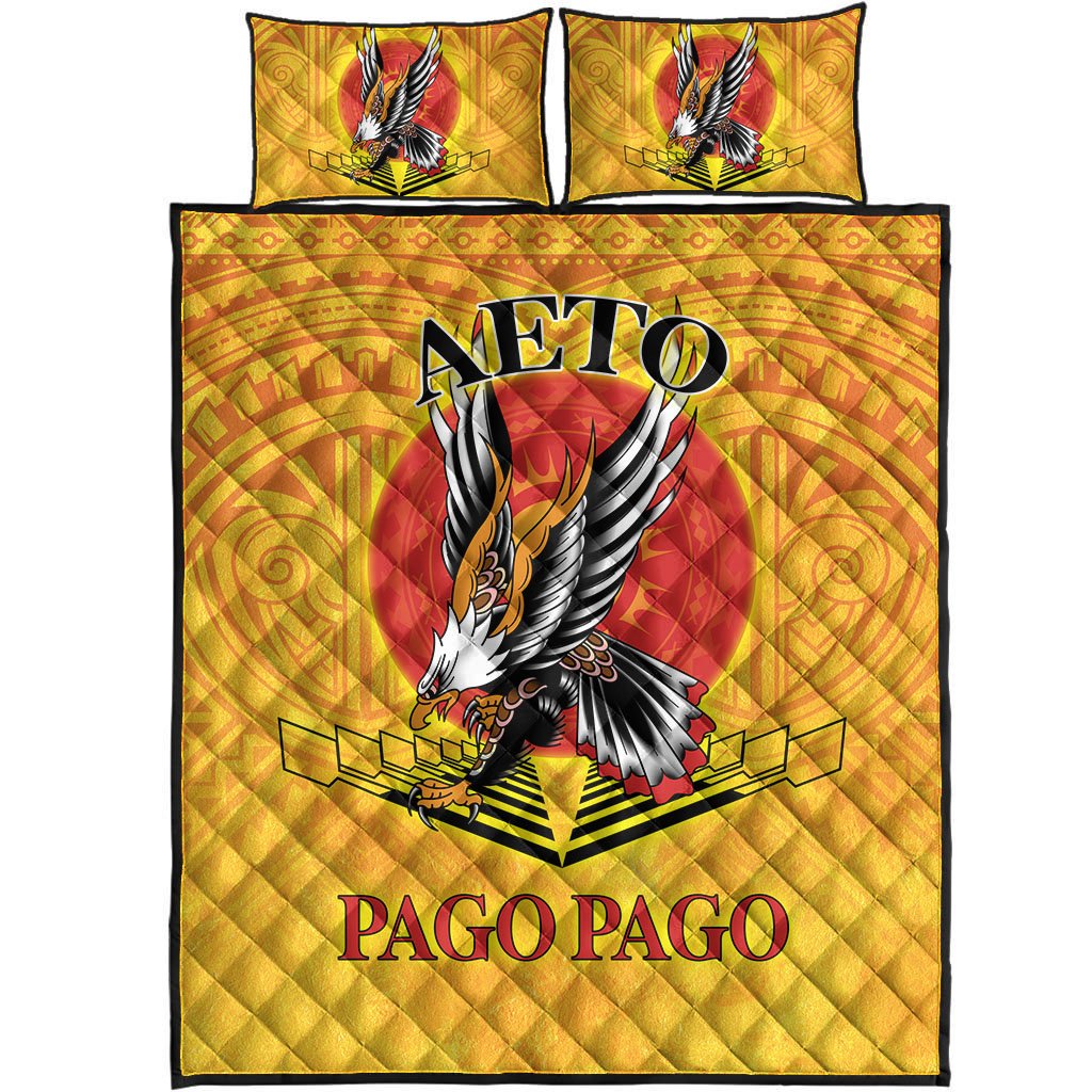 American Samoa Quilt Bed Set - Pago Pago Aeto (Ver 2) - Polynesian Pride