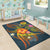 Polynesian Tahiti Personalised Area Rug - Legend of Tahiti (Blue) - Polynesian Pride